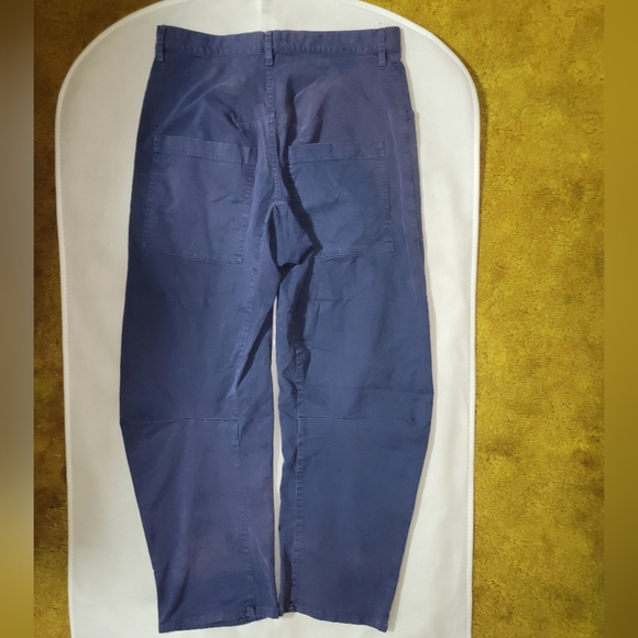 Nili Lotan Shon Pant Carbon Bow Leg Carpenter 2 marine blue - Picture 6 of 8